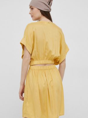 Mini šaty Roxy žluté