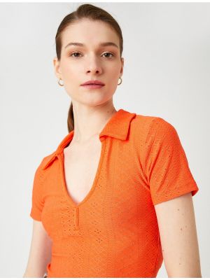 Koszulka polo Koton - Pomarańczowy