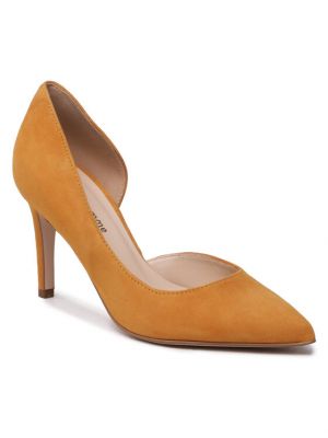 Полуотворени обувки с ток Solo Femme оранжево