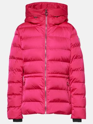 Różowa pikowana kurtka narciarska Fusalp