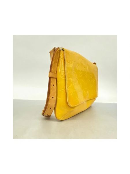 Bolso cruzado de cuero Louis Vuitton Vintage amarillo