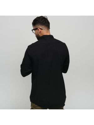 Flanelová kostkovaná košile Urban Classics černá