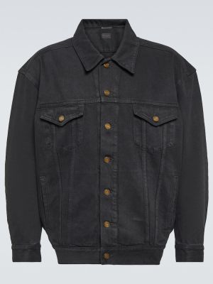 Traper jakna oversized Saint Laurent crna