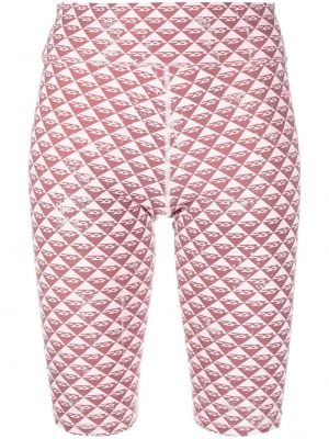 Pantaloncini in tessuto jacquard Diesel rosa
