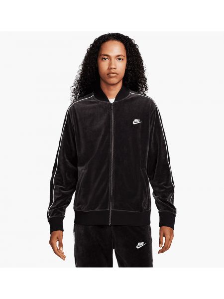 Велюровая куртка Nike черная