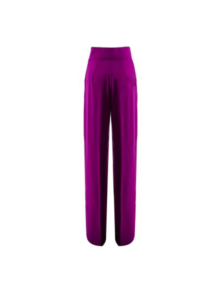 Pantalones rectos Max Mara Studio violeta