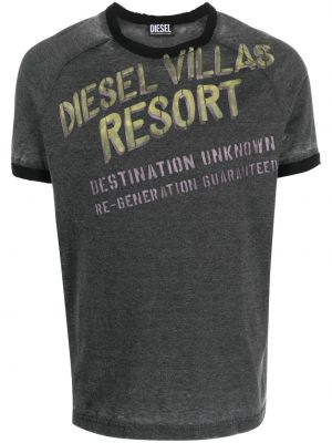 T-shirt Diesel grå