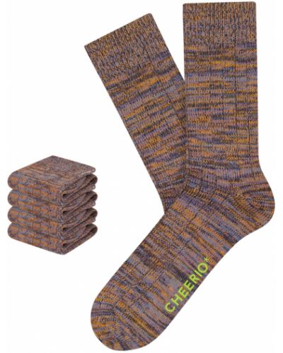Меланжирани чорапи Cheerio* кафяво