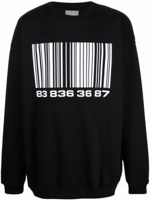 Sweatshirt mit print Vtmnts schwarz