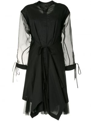Sukienka drapowana Shanshan Ruan czarna
