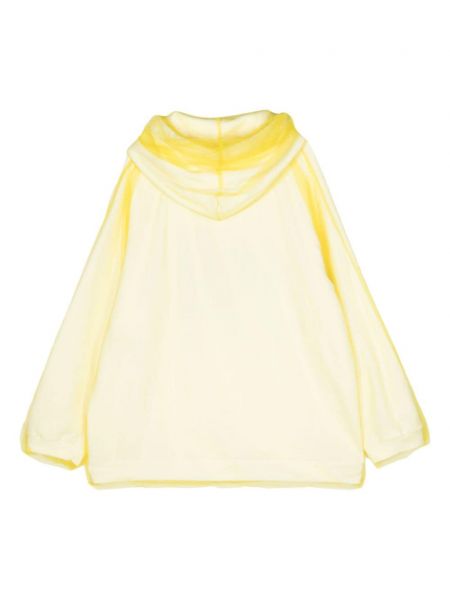 Hoodie en coton à imprimé à motifs abstraits Undercover jaune