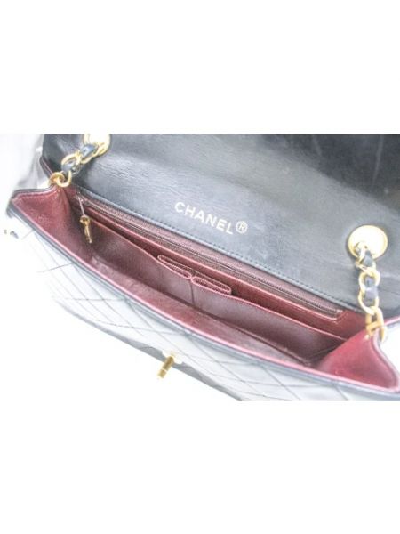 Bolso cruzado de cuero retro Chanel Vintage