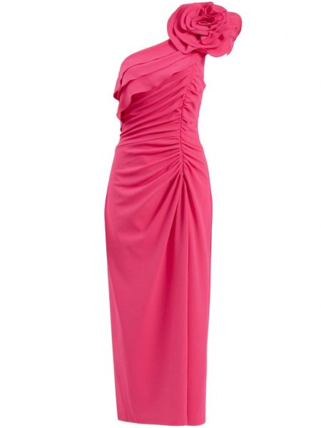 Вечерна рокля от креп Tadashi Shoji розово