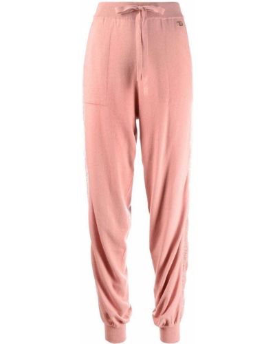 Pantalones de chándal con cordones Twinset rosa