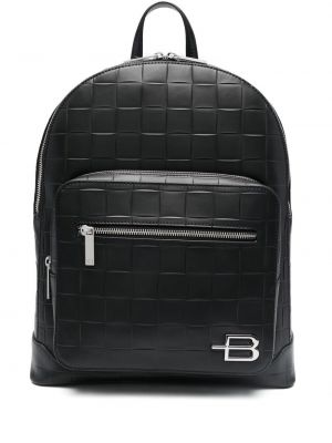 Kockovaný batoh Baldinini čierna