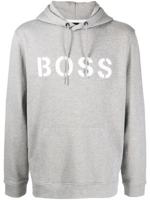 Hoodie Boss grå