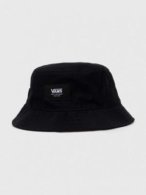 Pamučni šešir Vans crna
