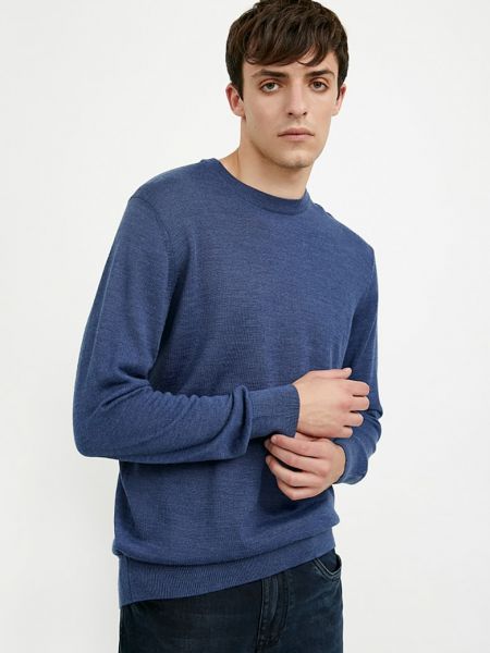 Шерстяной свитер Finn Flare синий