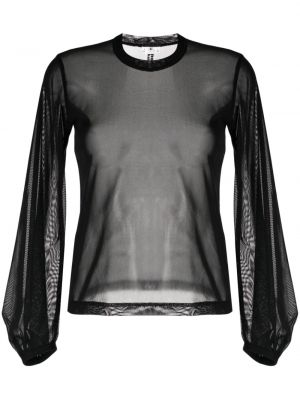 Skaidrus marškinėliai Noir Kei Ninomiya juoda