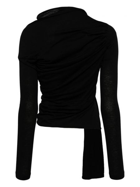 Asymetrický top Yohji Yamamoto černý