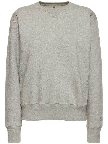 Crewneck sweatshirt i bomull Toteme grå