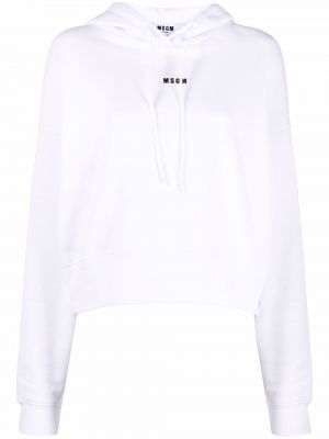 Pullover с принт Msgm бяло