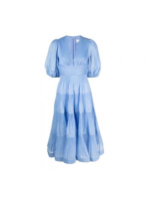 Niebieska sukienka midi Zimmermann