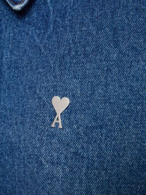 Kurtka jeansowa Ami Paris niebieska