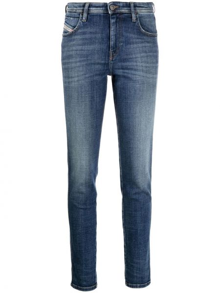 Slank lav midje stretch jeans Diesel blå