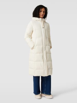 Pikowany płaszcz w jednolitym kolorze Christian Berg Woman Selection biały