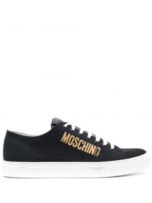 Blonder snøring sneakers Moschino svart