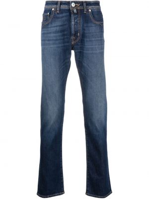 Jeans skinny brodeés slim Jacob Cohën bleu