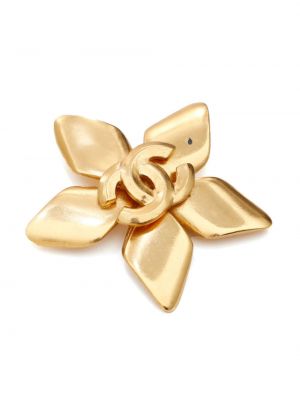 Broche à fleurs Chanel Pre-owned doré