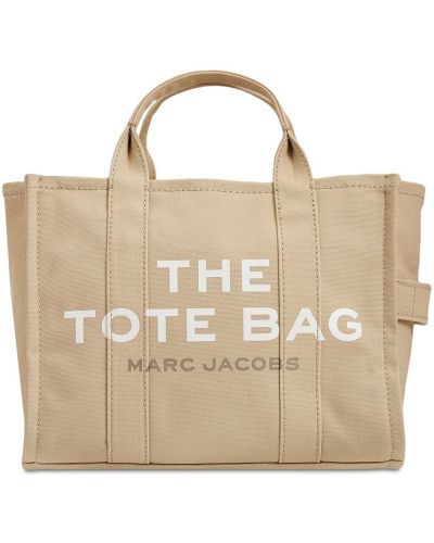 Borsa shopper di cotone Marc Jacobs beige