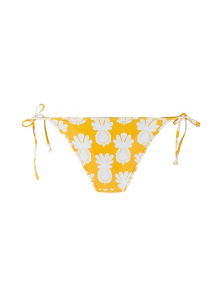 Bikini con estampado La Doublej amarillo