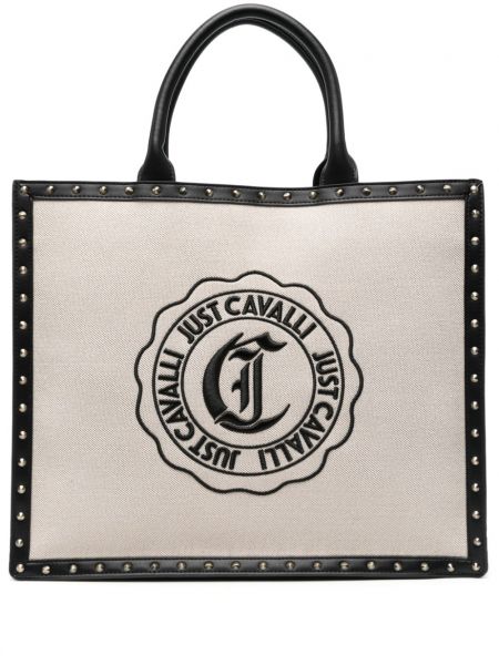 Τσάντα shopper με κέντημα Just Cavalli
