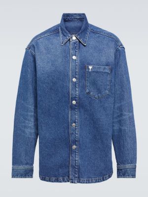 Camicia jeans Ami Paris blu