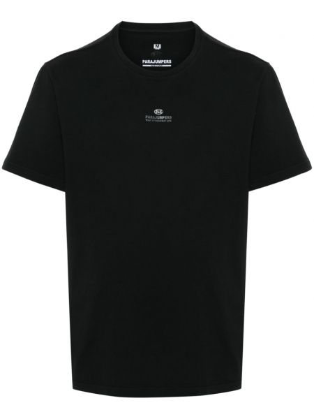 T-shirt mit print Parajumpers schwarz