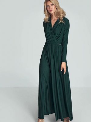 Зеленое длинное платье Figl