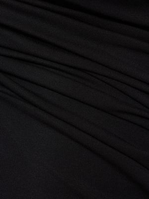 Jersey hosszú ruha Wolford fekete