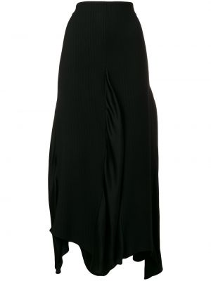Vlněné přiléhavé rozšířená sukně Romeo Gigli Pre-owned - černá