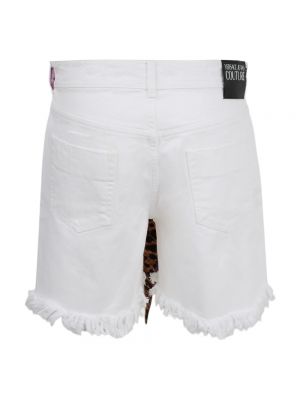 Pantalones cortos vaqueros Versace Jeans Couture blanco