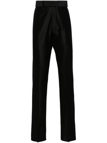 Vlněné kalhoty Tom Ford černé
