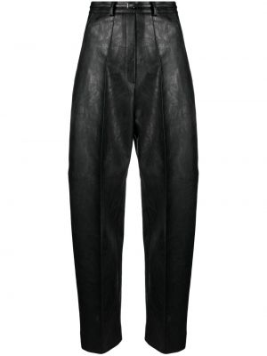 Кожени панталон от изкуствена кожа Gia Studios черно
