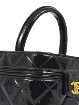 Kožená shopper kabelka Chanel Pre-owned černá
