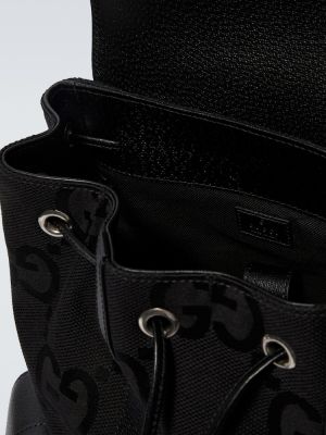 Usnjeni nahrbtnik Gucci črna