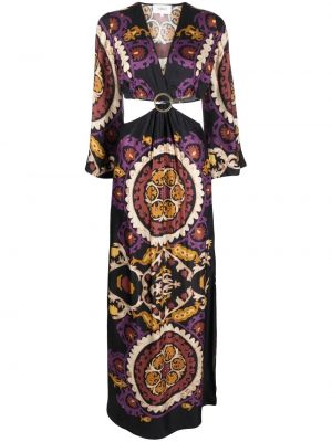 Φλοράλ μάξι φόρεμα με σχέδιο Ba&sh μαύρο
