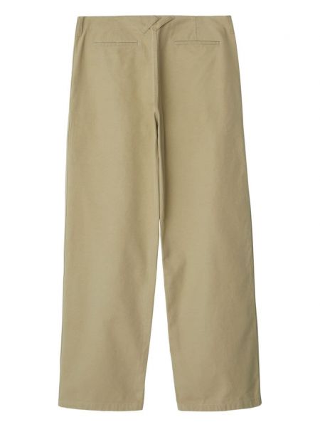 Pantaloni di cotone Burberry beige