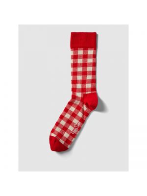 Skarpety na zamek bawełniane Happy Socks - czerwony