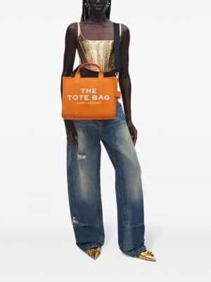 Shopper kabelka Marc Jacobs oranžová